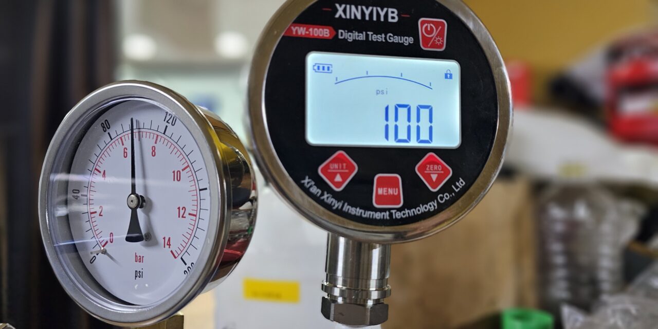 calibrating pressure gauge